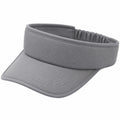 Visière de sport taille unique en tissu gris à bandeau élastiqué